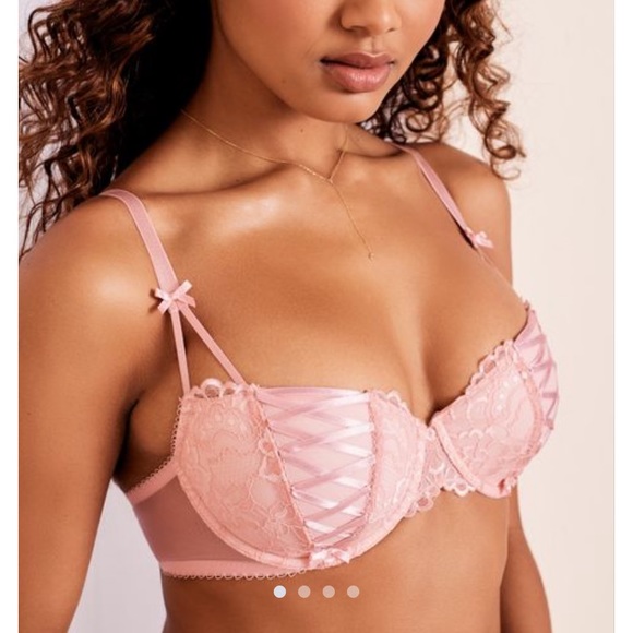 Adore Me Other - Adore Me pink lace up balconette Size 32B